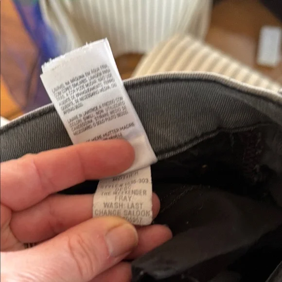 MOTHER Gray Distressed Flare size 29 Jeans Weekender Fray Last Chance Saloon - Picture 3 of 9